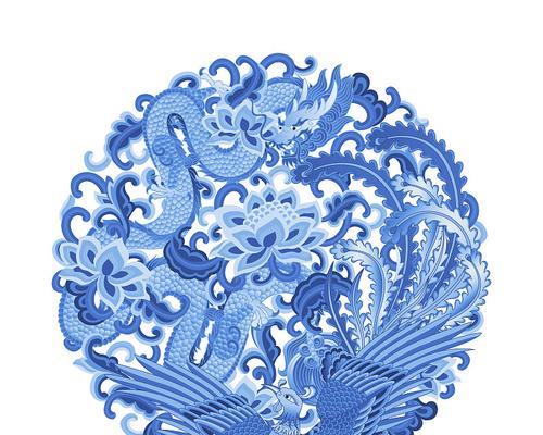 青花圆形花卉图案代表了什么？