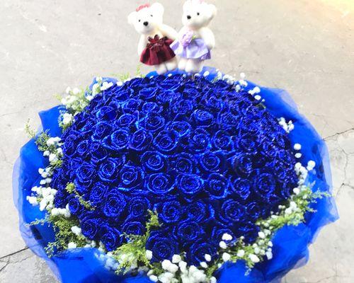 蓝色玫瑰花作为生日礼物的含义是什么？