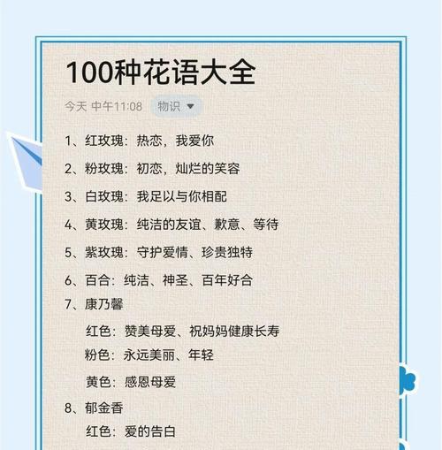 什么花代表什么花语？常见花卉的花语含义解析？