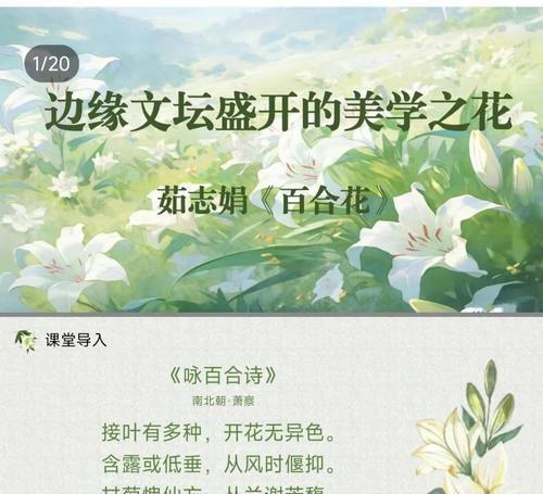 百合花花语传说（传承千年的花之秘语）